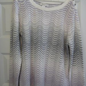 Christopher & Banks XL Lilac Silver Sweater